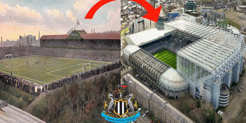 St James Park sân nhà của Newcastle United, một đội bóng có lịch sử và truyền thống giàu có